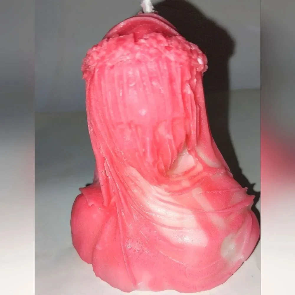 Hand crafted limited edition veiled Lady candle